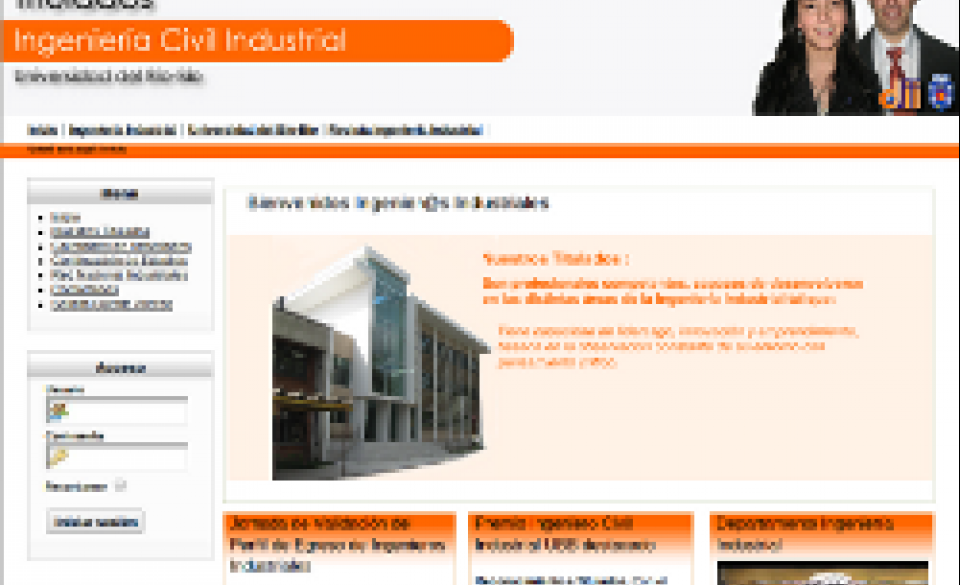 Nuevo sitio Web Titulados Industriales UBB
